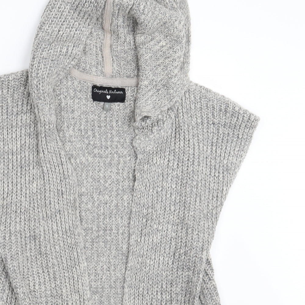 Grabal Alok Womens Grey   Wrap Jumper Size S