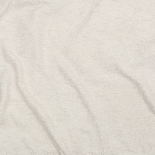 Oasis Womens Beige Floral  Pullover Jumper Size S