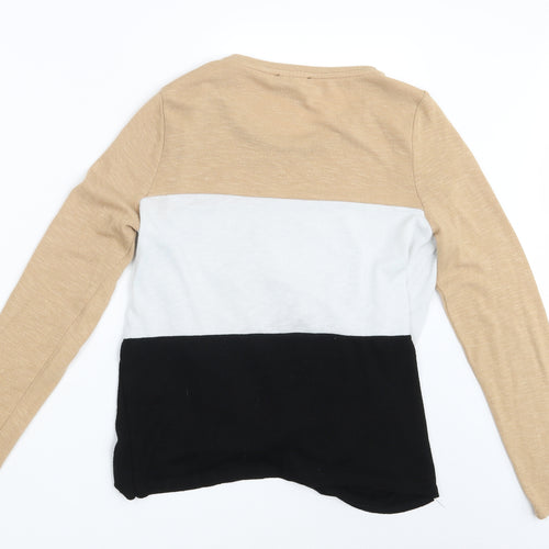 New Look Womens Multicoloured Striped  Pullover Sweatshirt Size M