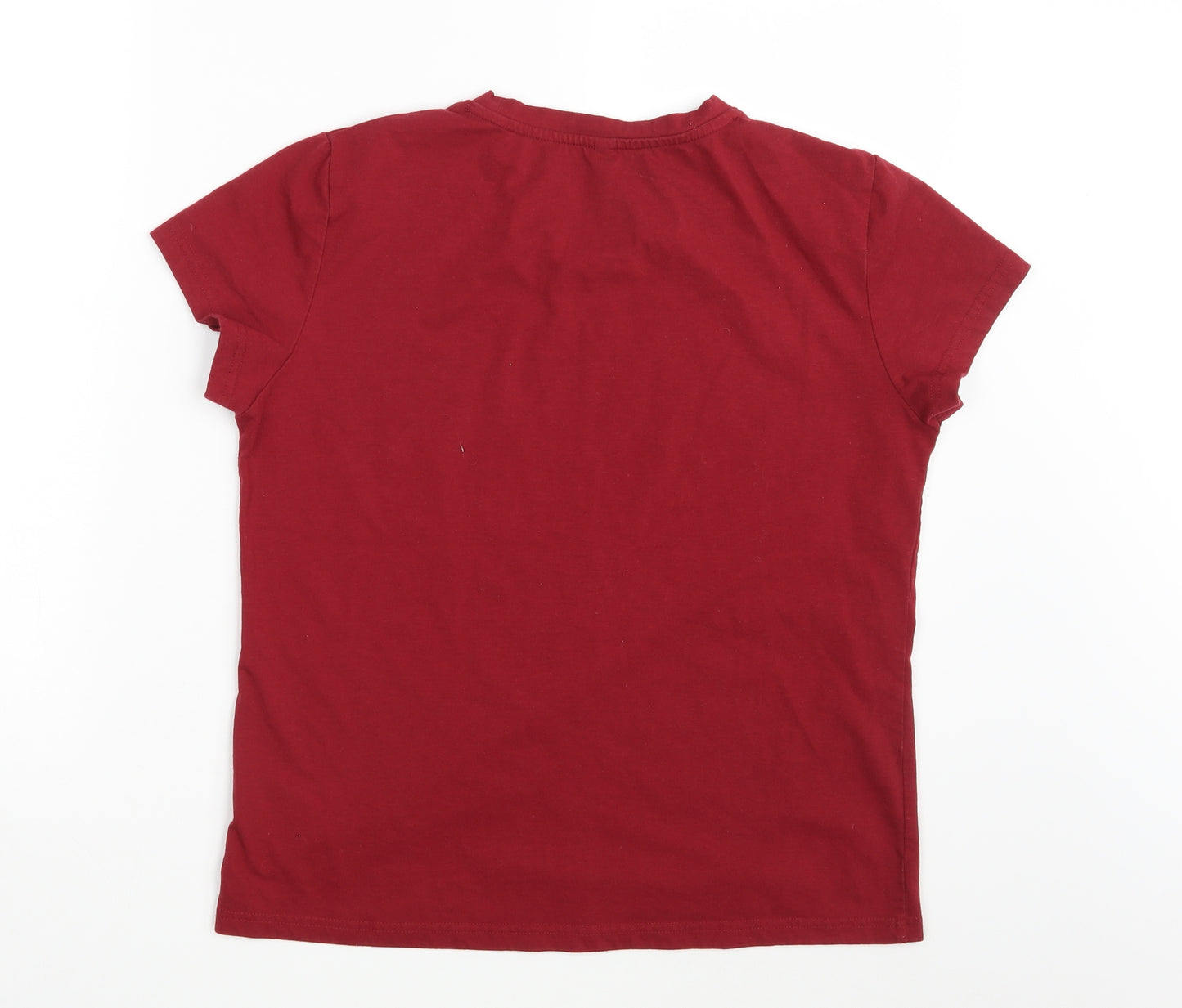 SheIn Womens Red   Basic T-Shirt Size L