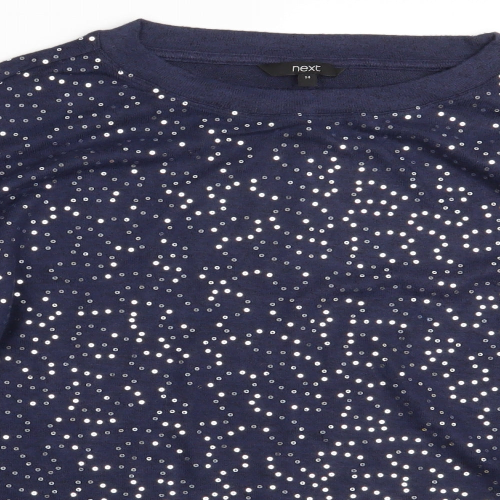 NEXT Womens Blue   Pullover Sweatshirt Size 14