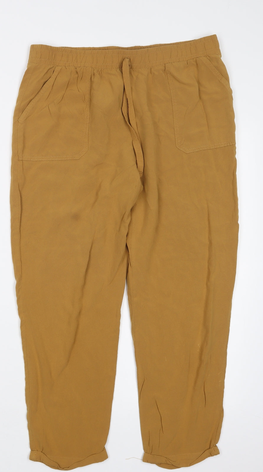 Primark Womens Brown   Trousers  Size 14 L21.5 in