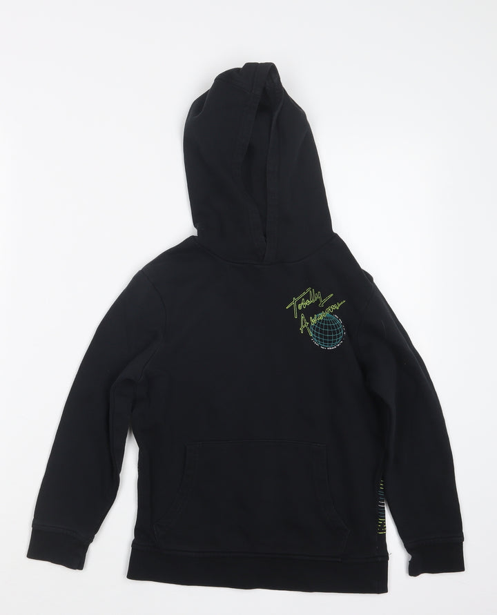 George Boys Black   Pullover Hoodie Size 7-8 Years