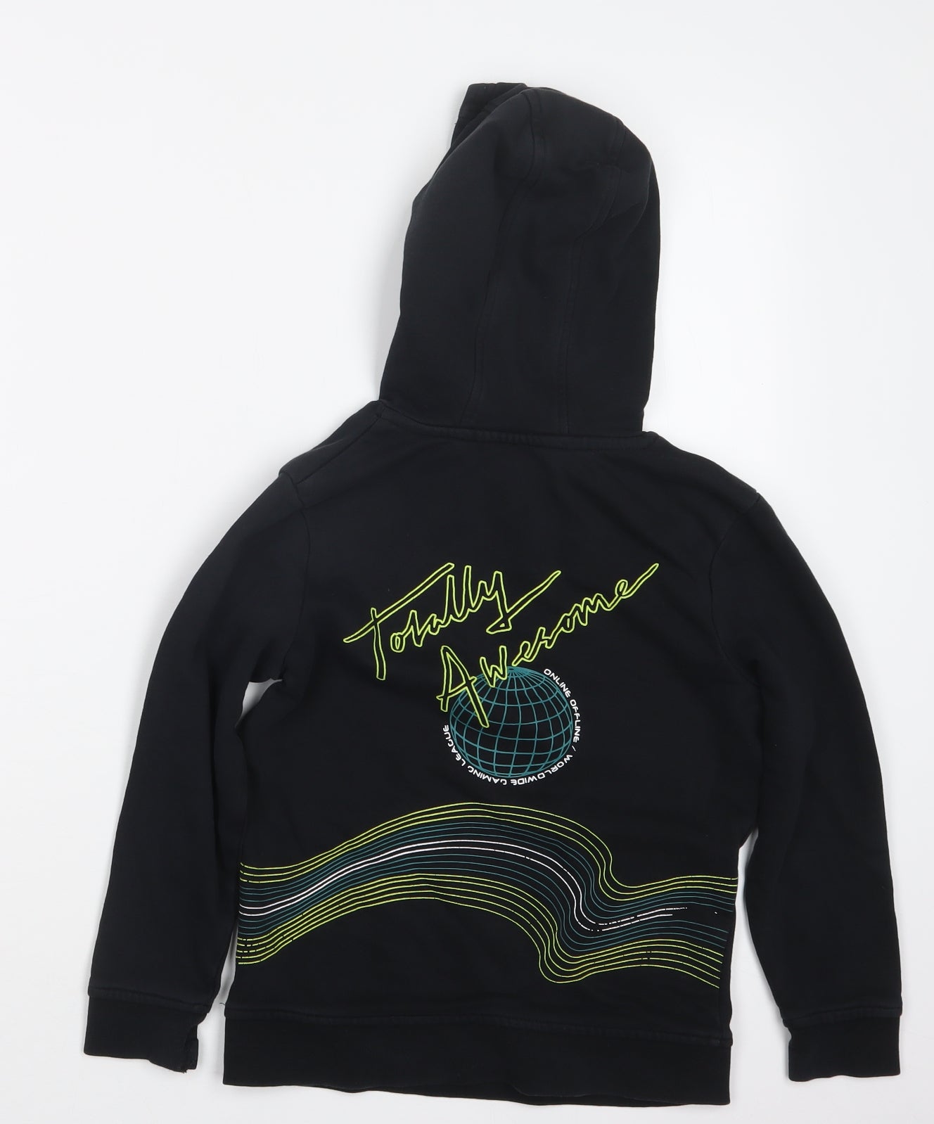George Boys Black   Pullover Hoodie Size 7-8 Years