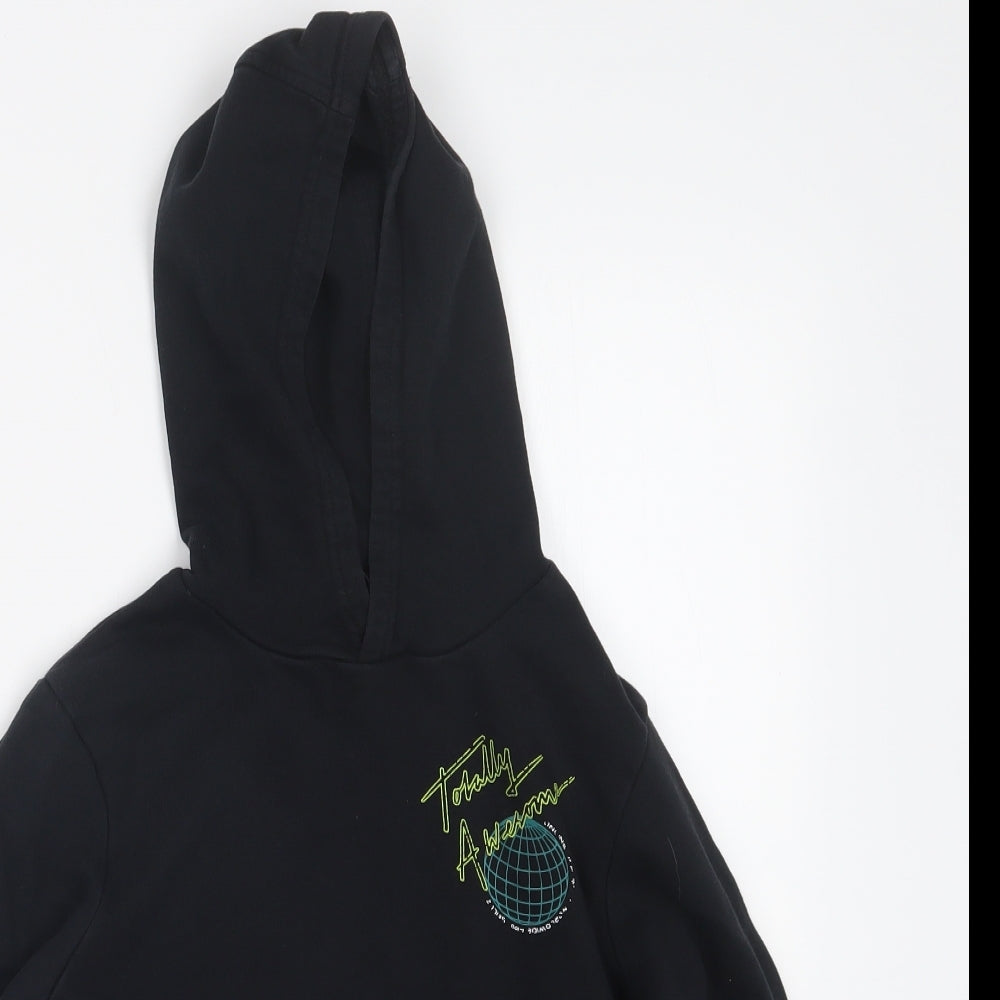 George Boys Black   Pullover Hoodie Size 7-8 Years