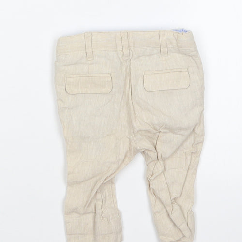 Marks and Spencer Boys Beige   Cargo Trousers Size 3-6 Months