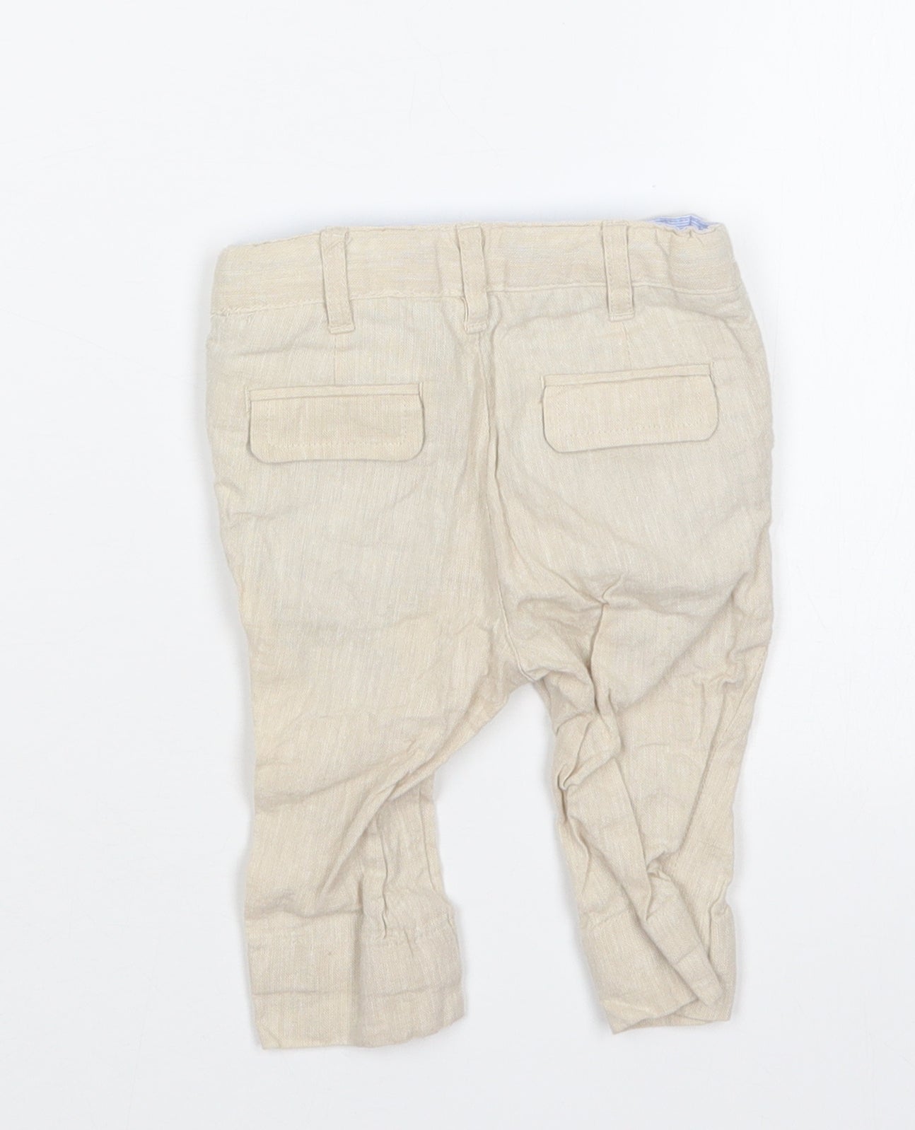 Marks and Spencer Boys Beige   Cargo Trousers Size 3-6 Months
