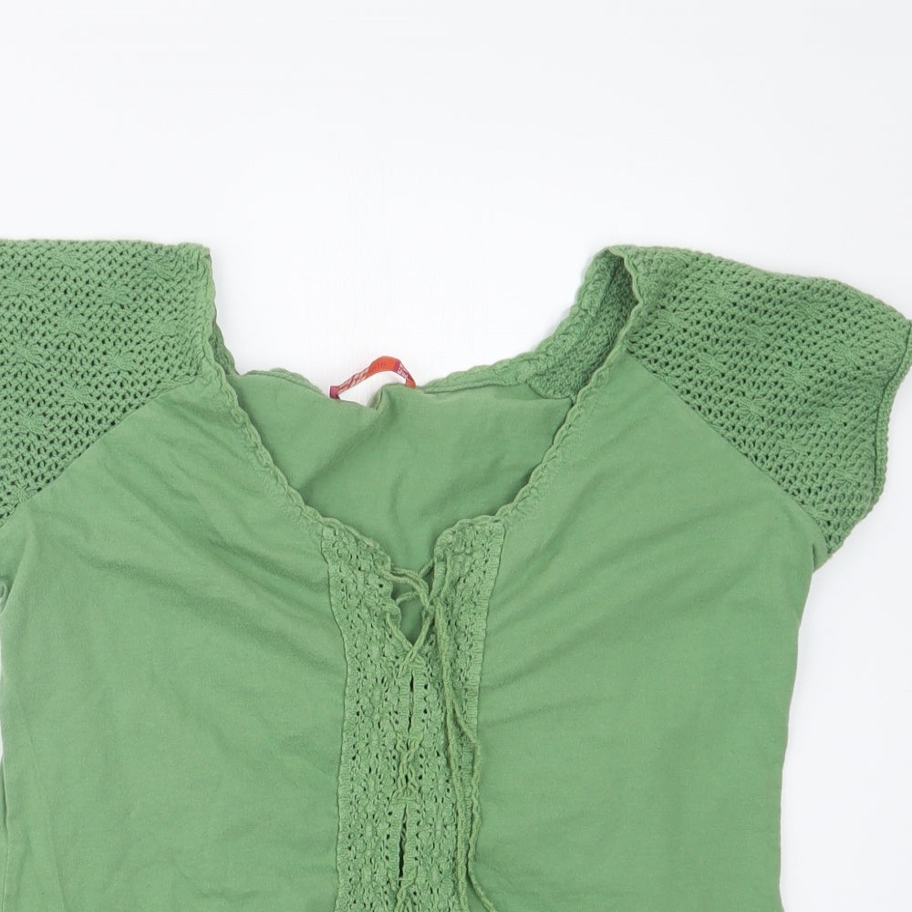 Per Una Womens Green   Basic T-Shirt Size 14