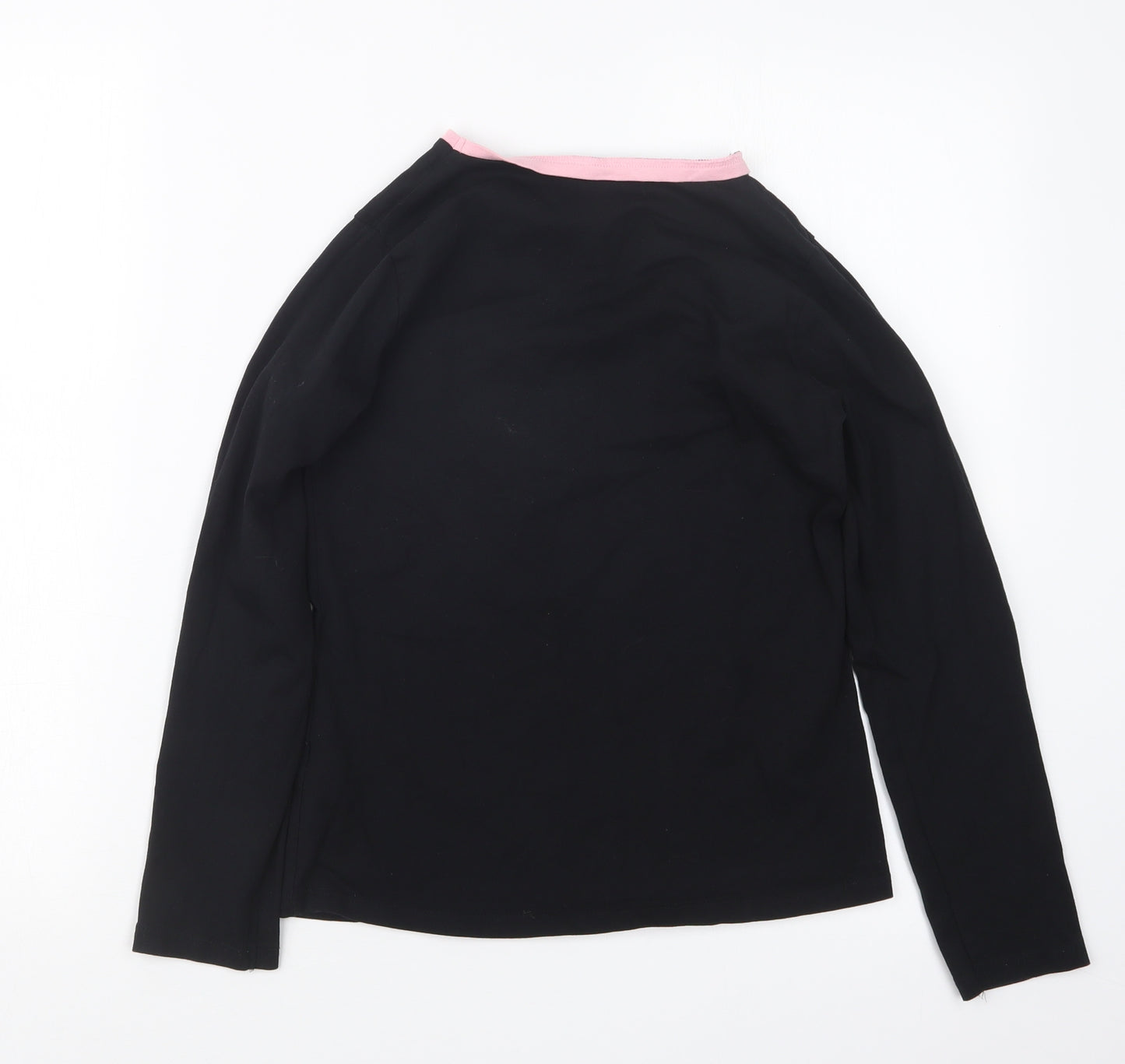 George Girls Black Geometric  Top Pyjama Top Size 11-12 Years