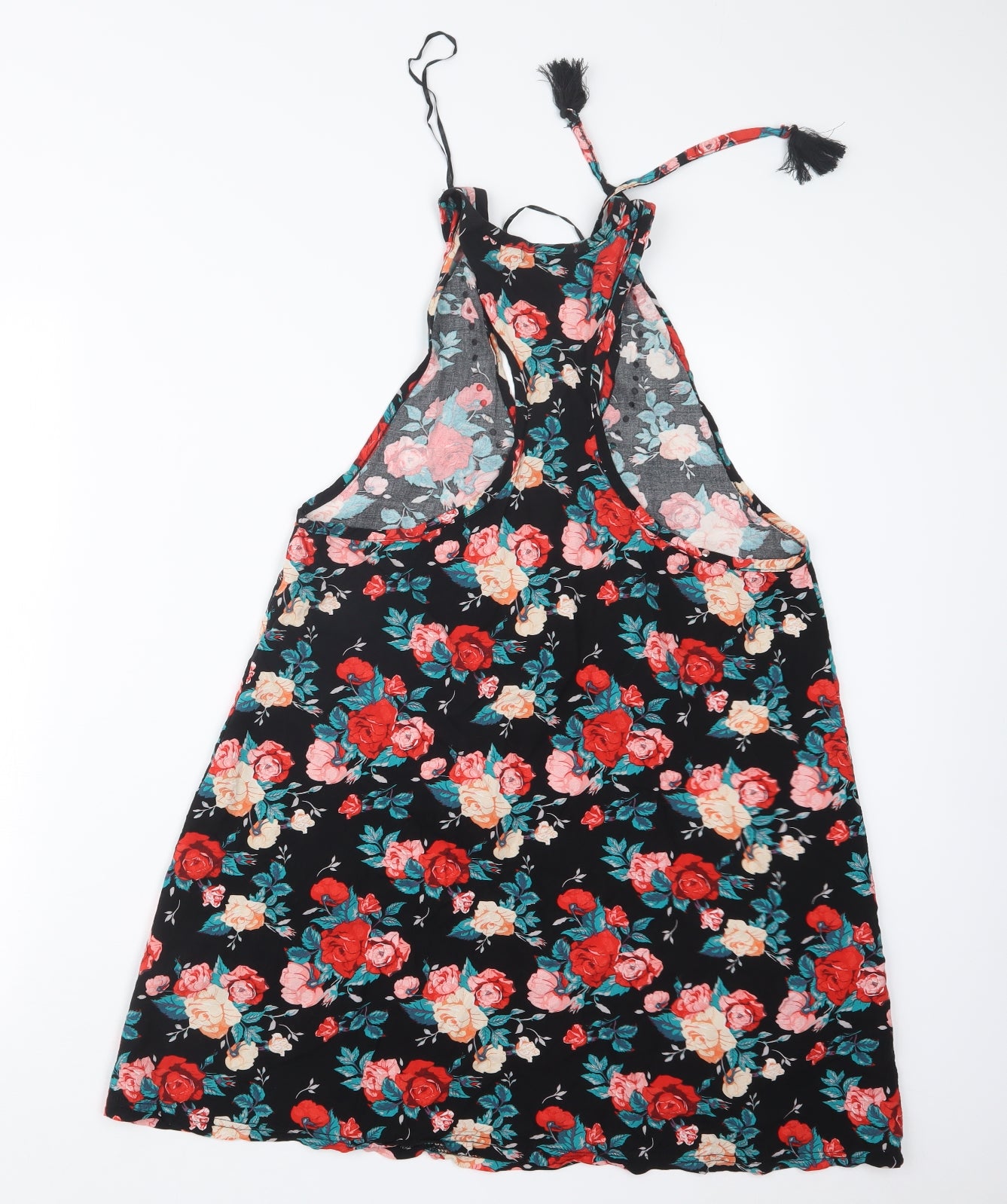 Primark Womens Black Floral  Basic Blouse Size L