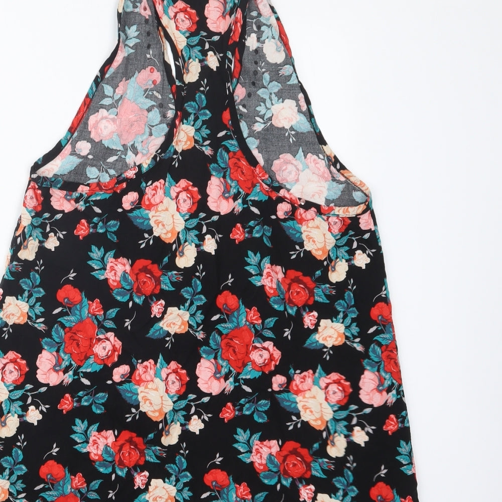 Primark Womens Black Floral  Basic Blouse Size L