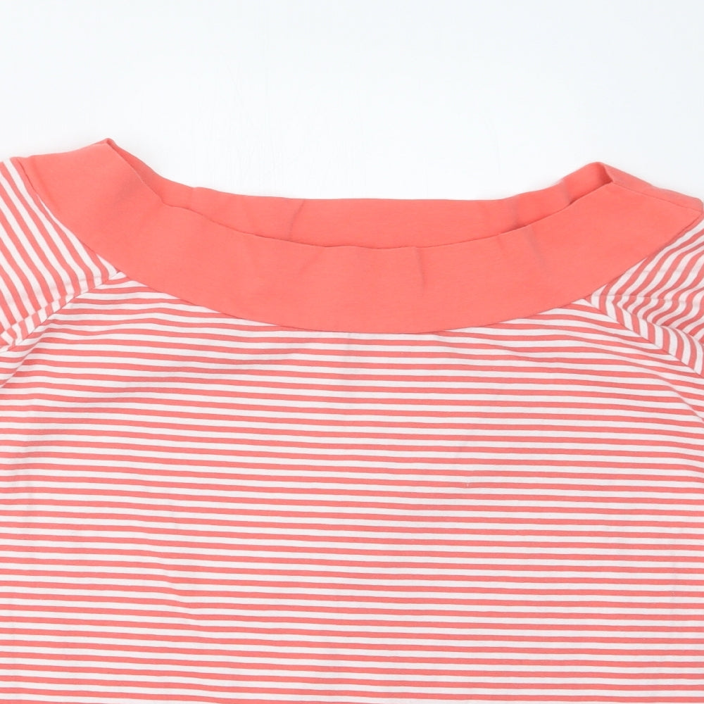 F&F Womens Pink Striped  Basic T-Shirt Size 20