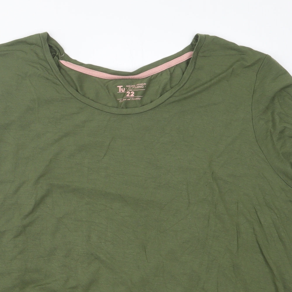 TU Womens Green   Basic T-Shirt Size 22