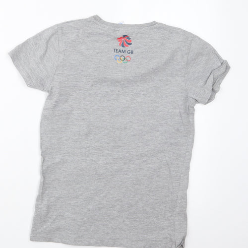 Team GB Boys Grey   Basic T-Shirt Size 11-12 Years  - Team GB