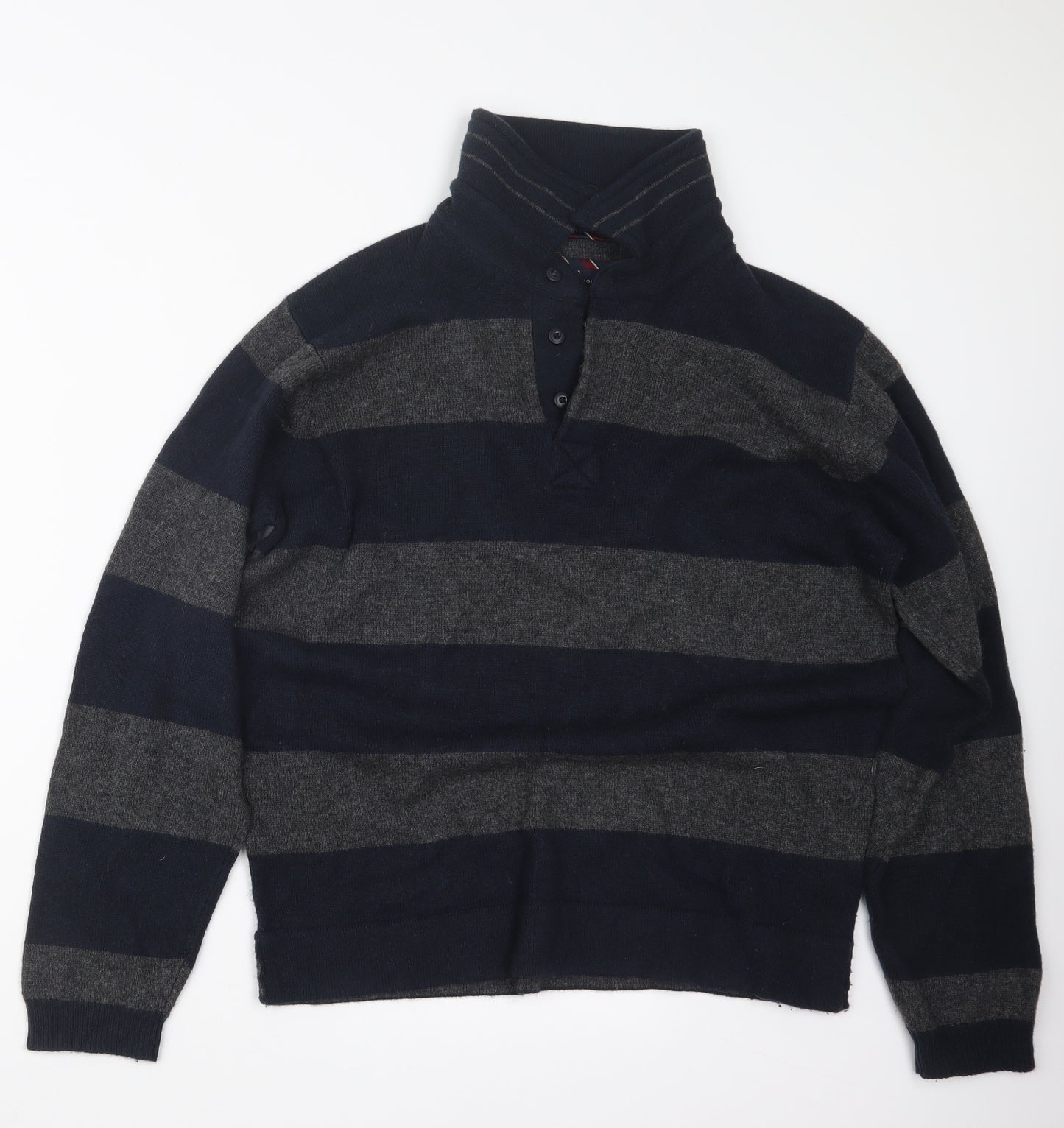 Blue Harbour Mens Blue  Knit Pullover Jumper Size M