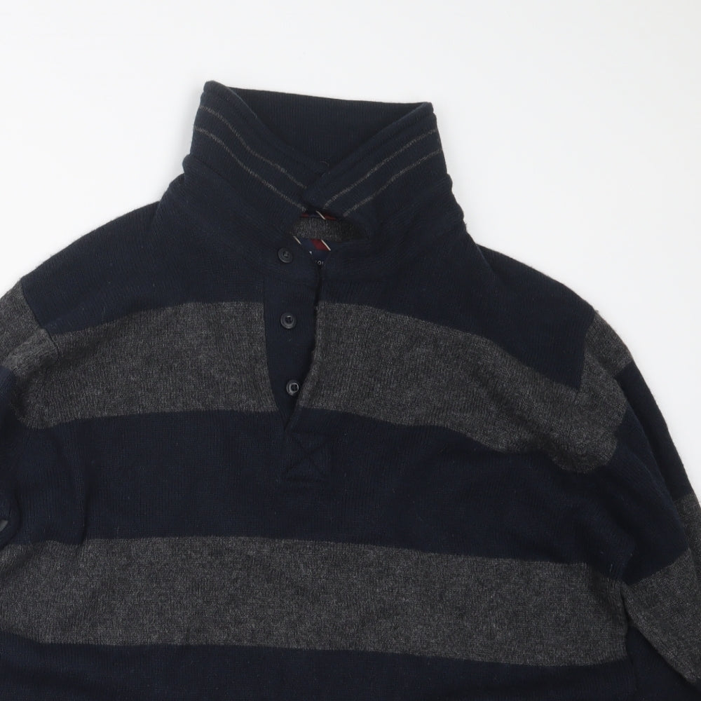 Blue Harbour Mens Blue  Knit Pullover Jumper Size M