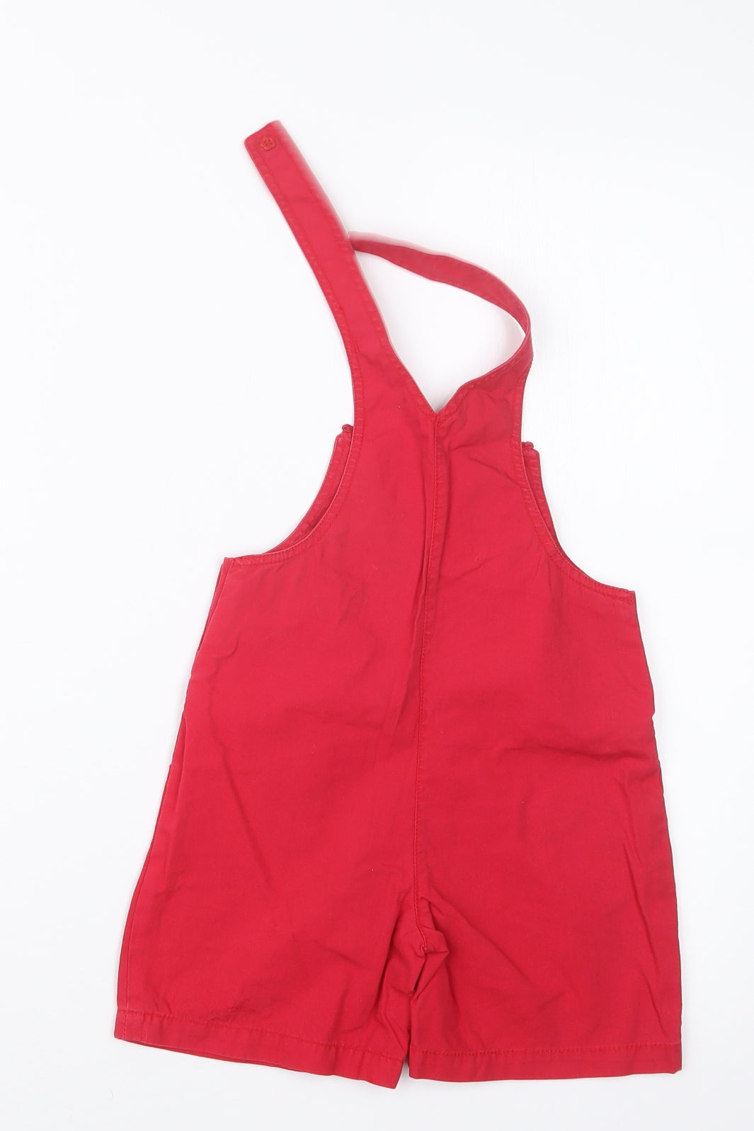 George Girls Red   Dungaree Outfit/Set Size 12-18 Months