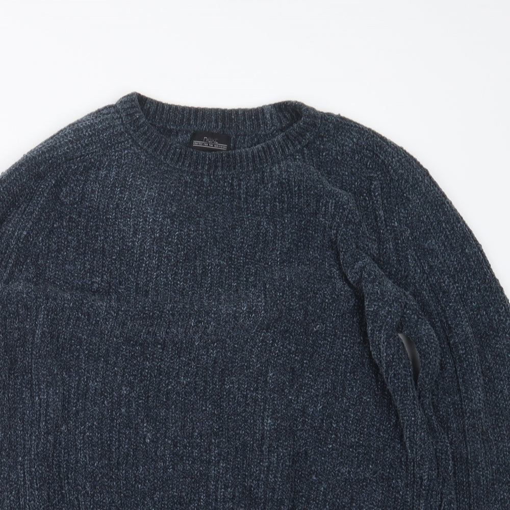 NEXT Mens Blue  Knit Pullover Jumper Size S