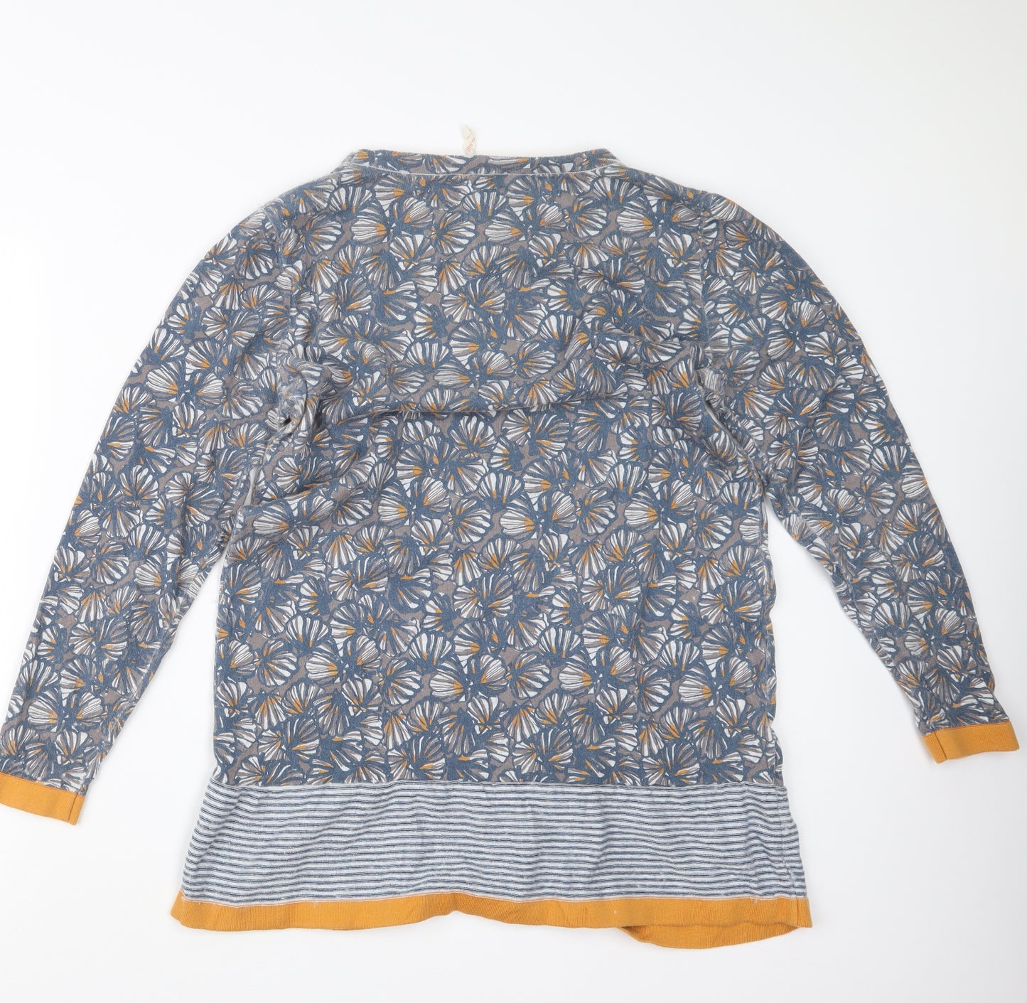 White Stuff Womens Blue Geometric  Pullover Jumper Size 14