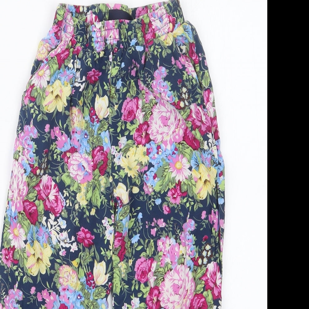 Knot So Bad Girls Pink Floral  Bloomer Trousers Size 5 Years