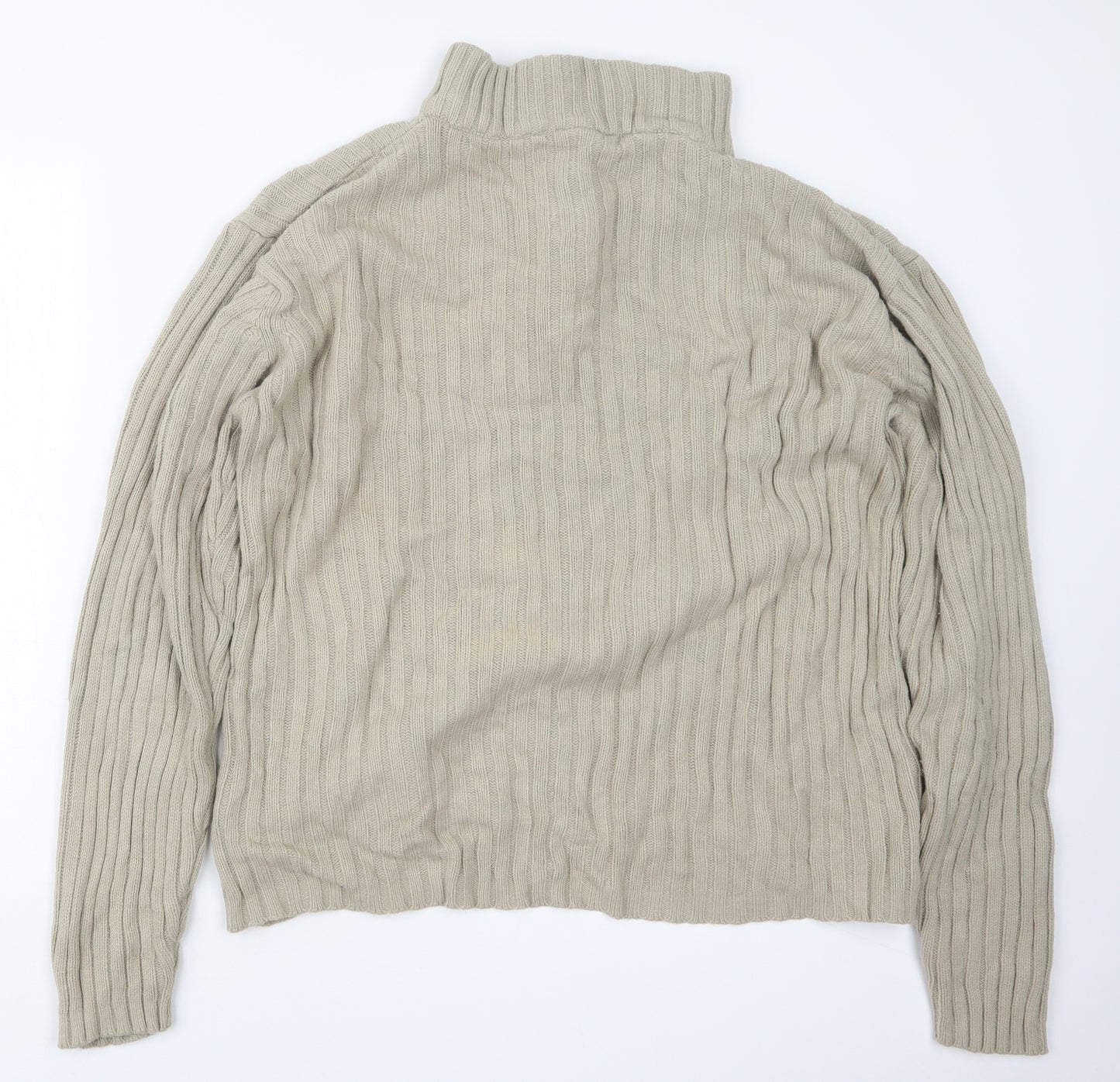 Cedar Wood State Mens Beige  Knit Pullover Sweatshirt Size L