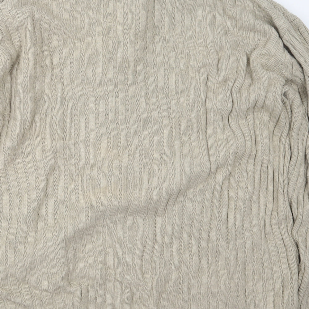 Cedar Wood State Mens Beige  Knit Pullover Sweatshirt Size L