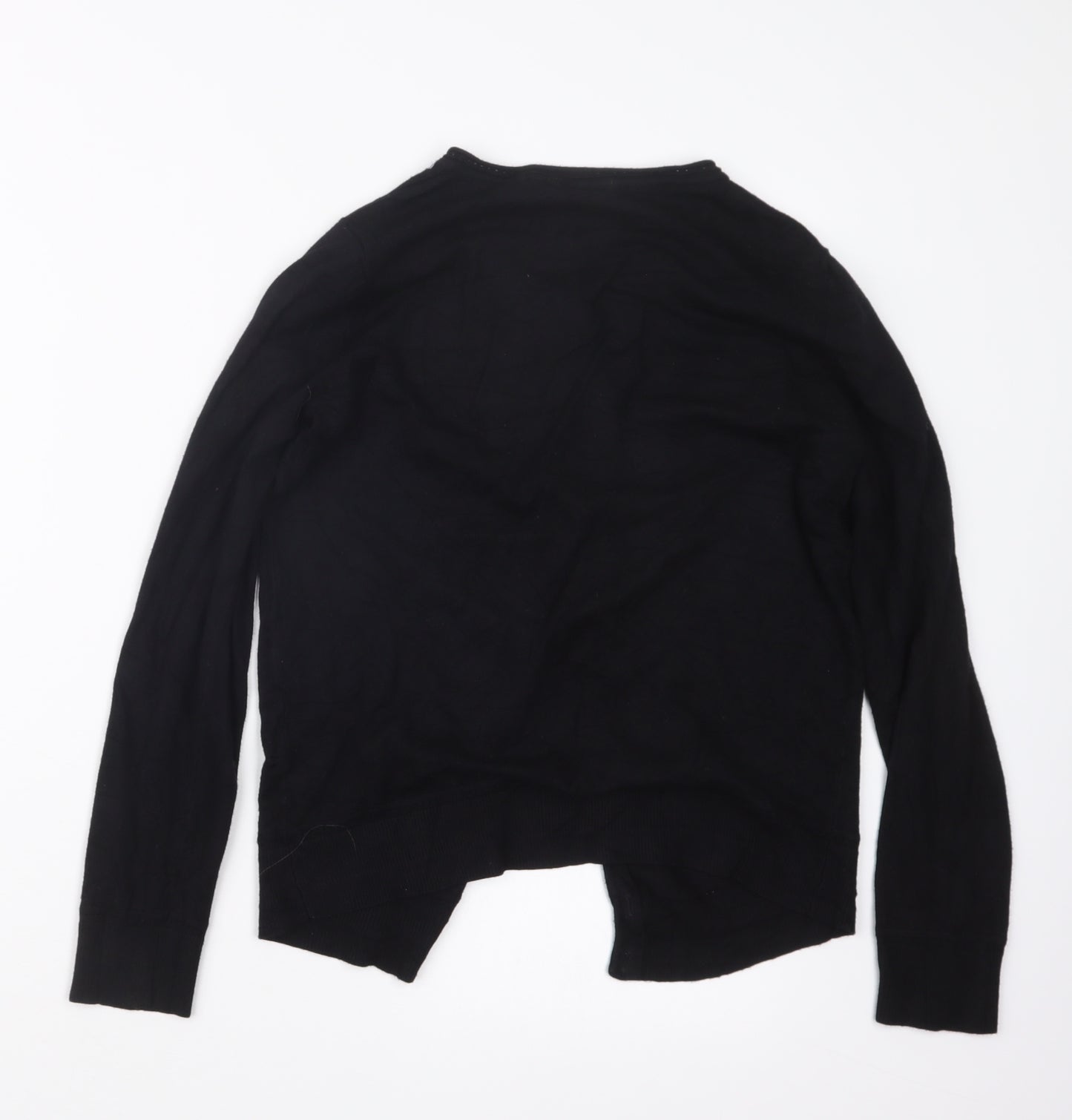 TU Womens Black  Knit Cape Jumper Size 10