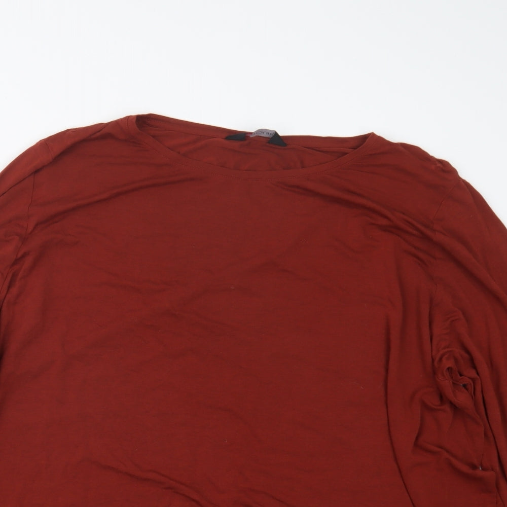 Yours Womens Orange   Basic T-Shirt Size 26