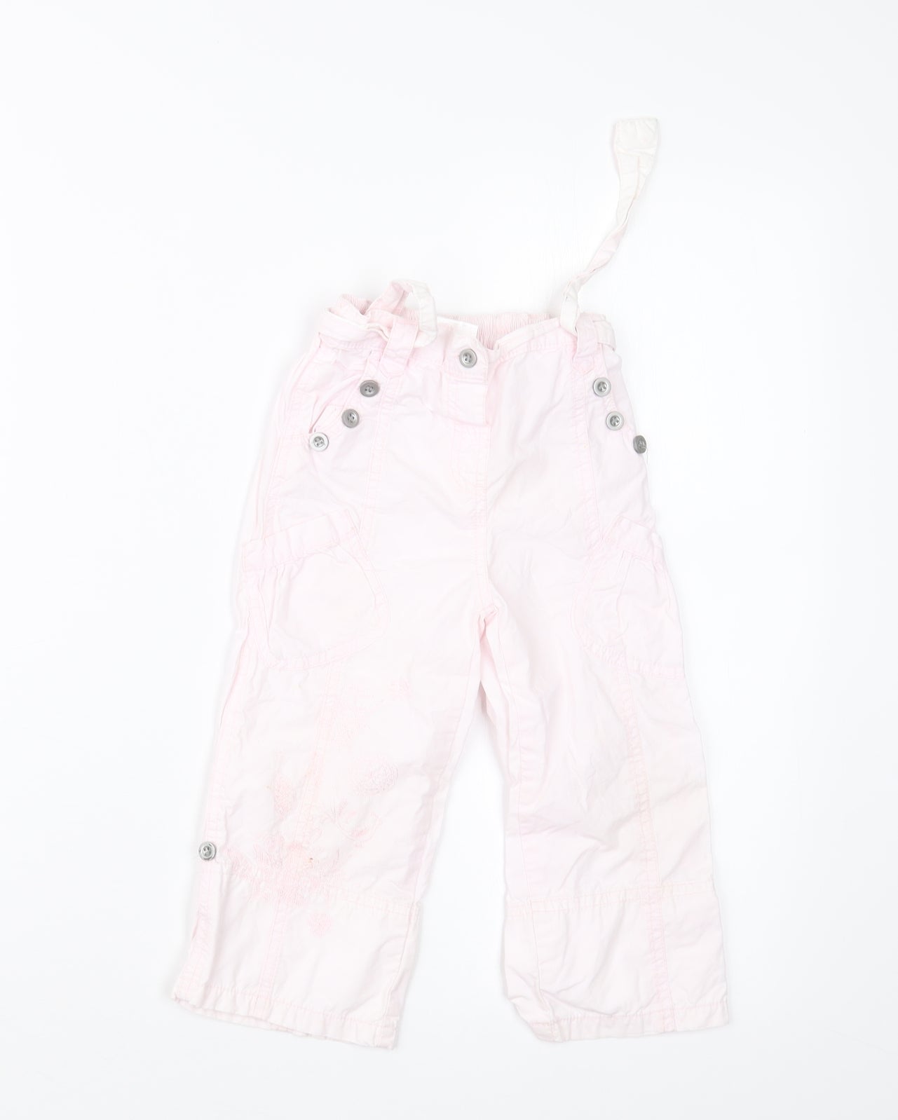 Matalan Girls Pink   Cargo Trousers Size 18-24 Months