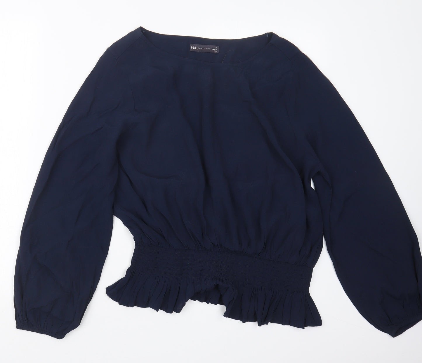 Marks and Spencer Womens Blue   Basic Blouse Size 18