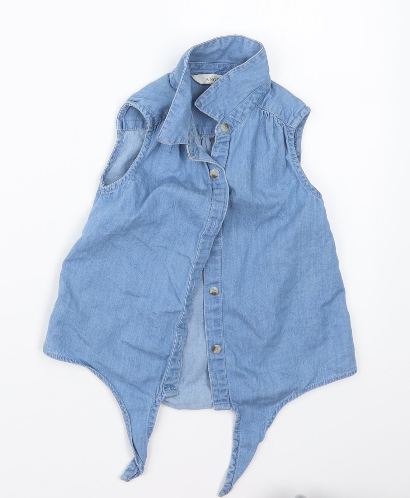 E-vie Girls Blue   Basic Button-Up Size 3-4 Years