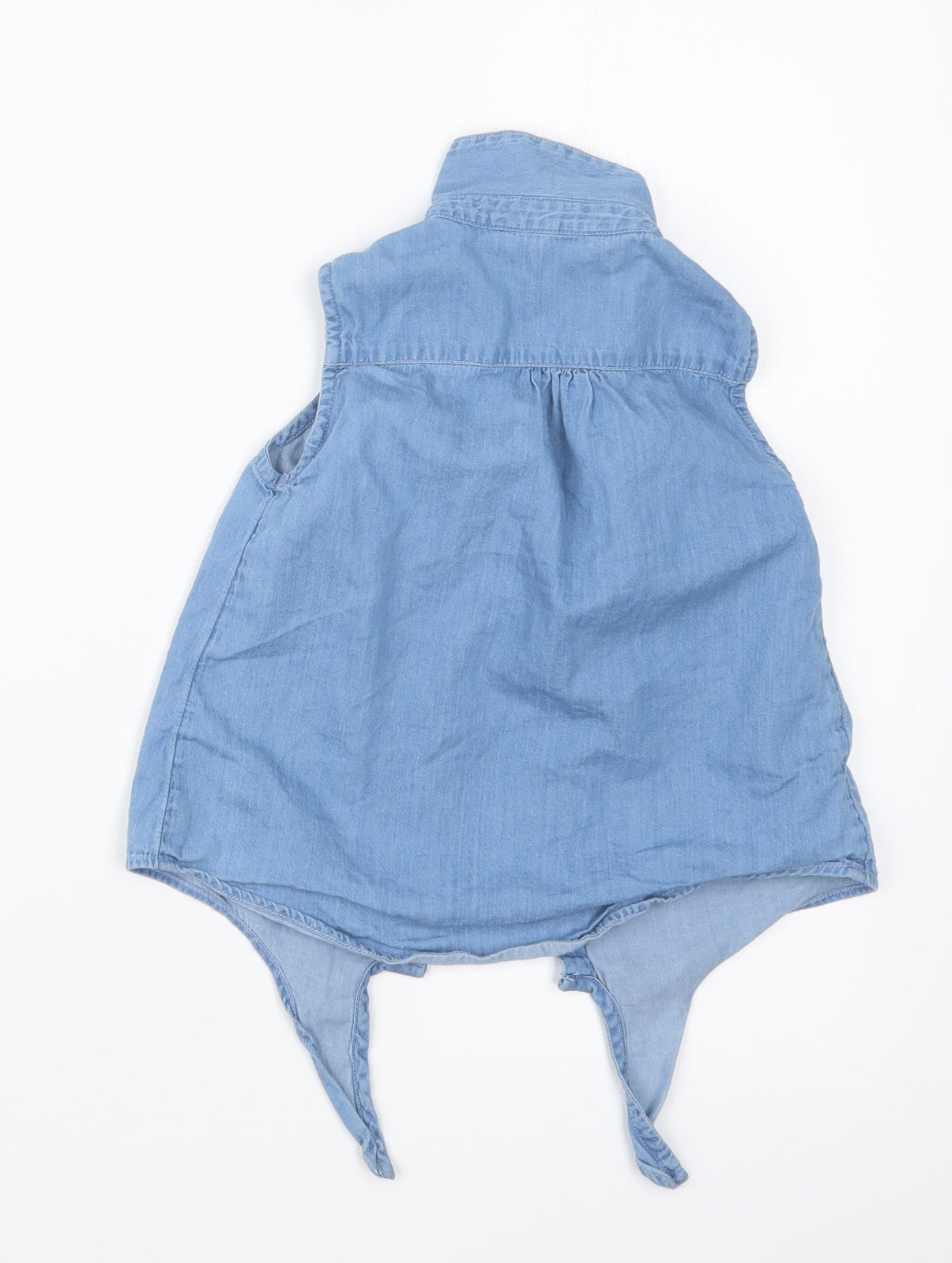 E-vie Girls Blue   Basic Button-Up Size 3-4 Years