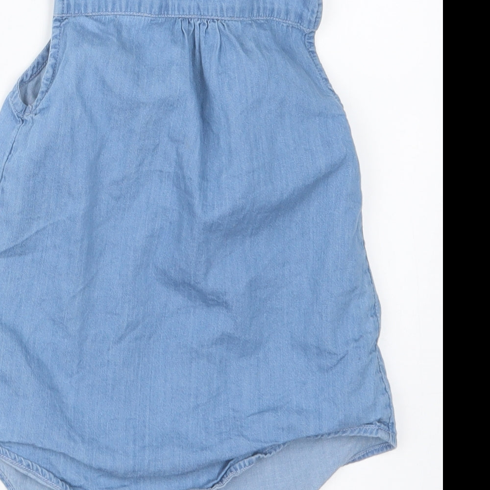 E-vie Girls Blue   Basic Button-Up Size 3-4 Years