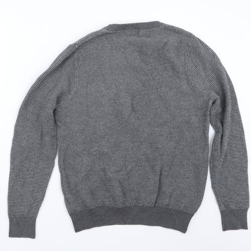 Primark Mens Grey  Knit Pullover Jumper Size M