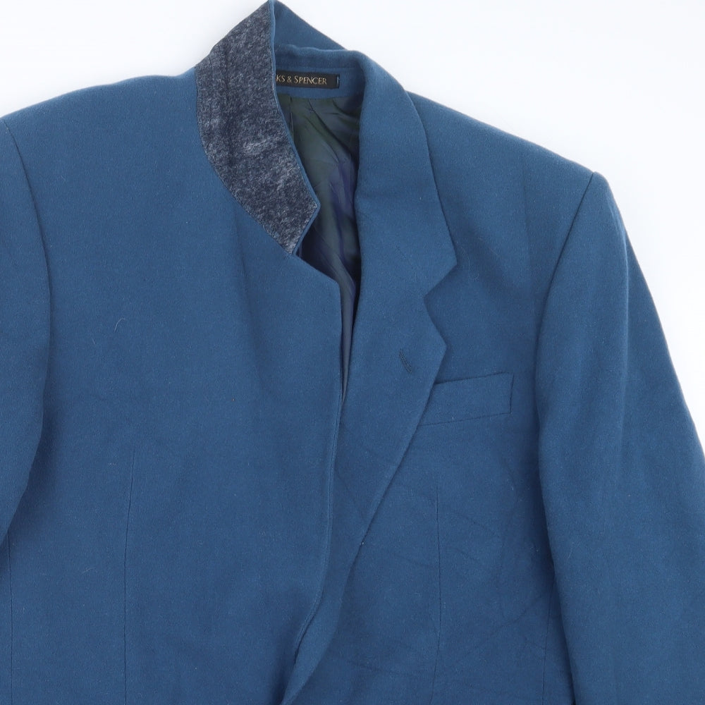Marks and Spencer Mens Blue   Jacket Suit Jacket Size 40