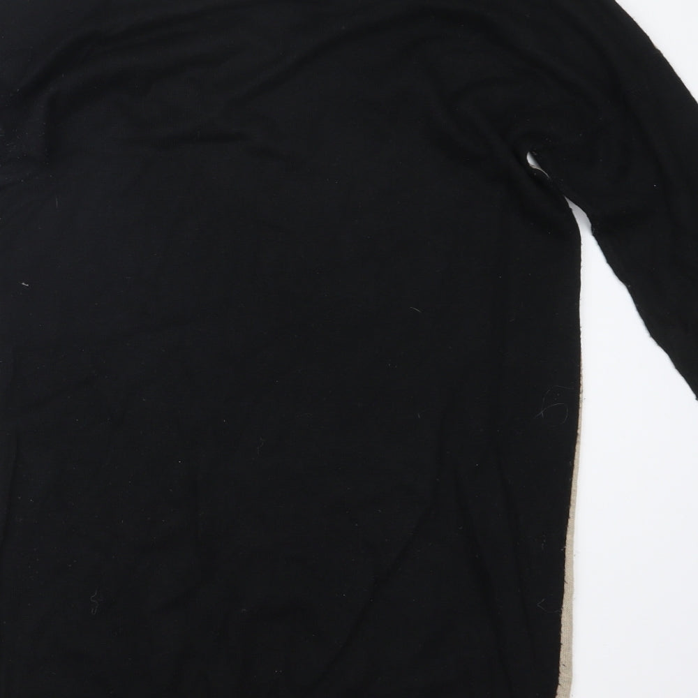 Wallis Womens Black  Knit Pullover Jumper Size S  - Long