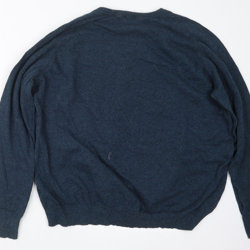 George Mens Blue  Knit Pullover Jumper Size 2XL