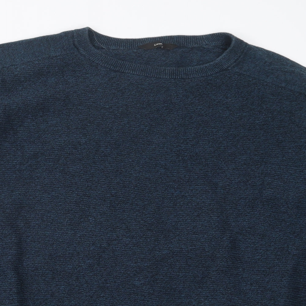 George Mens Blue  Knit Pullover Jumper Size 2XL