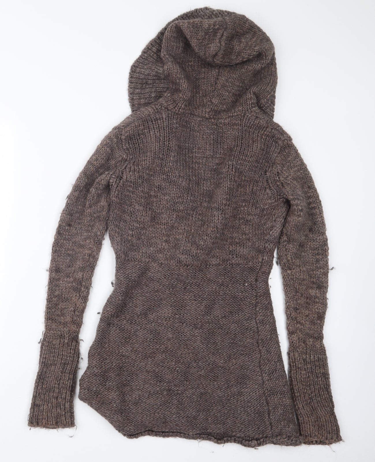H&M Womens Brown  Knit Cardigan Jumper Size S