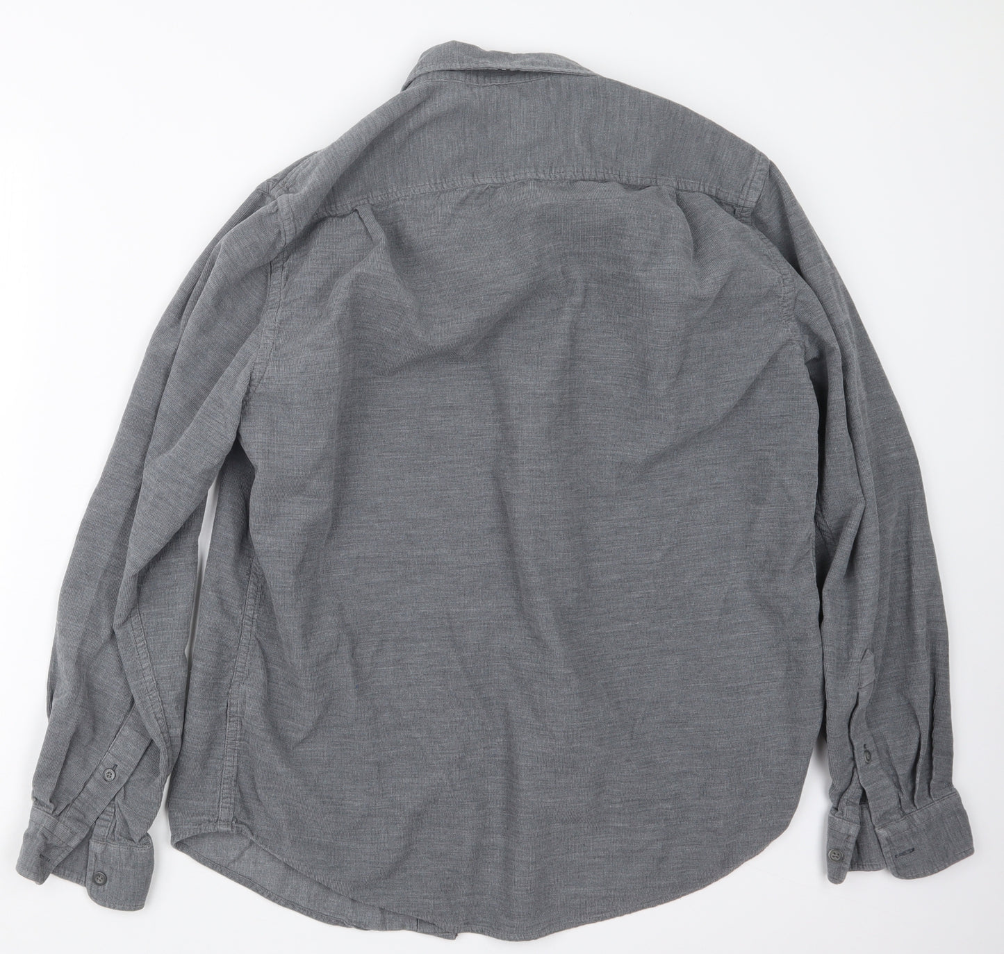 Black Brown 1826 Mens Grey    Button-Up Size M