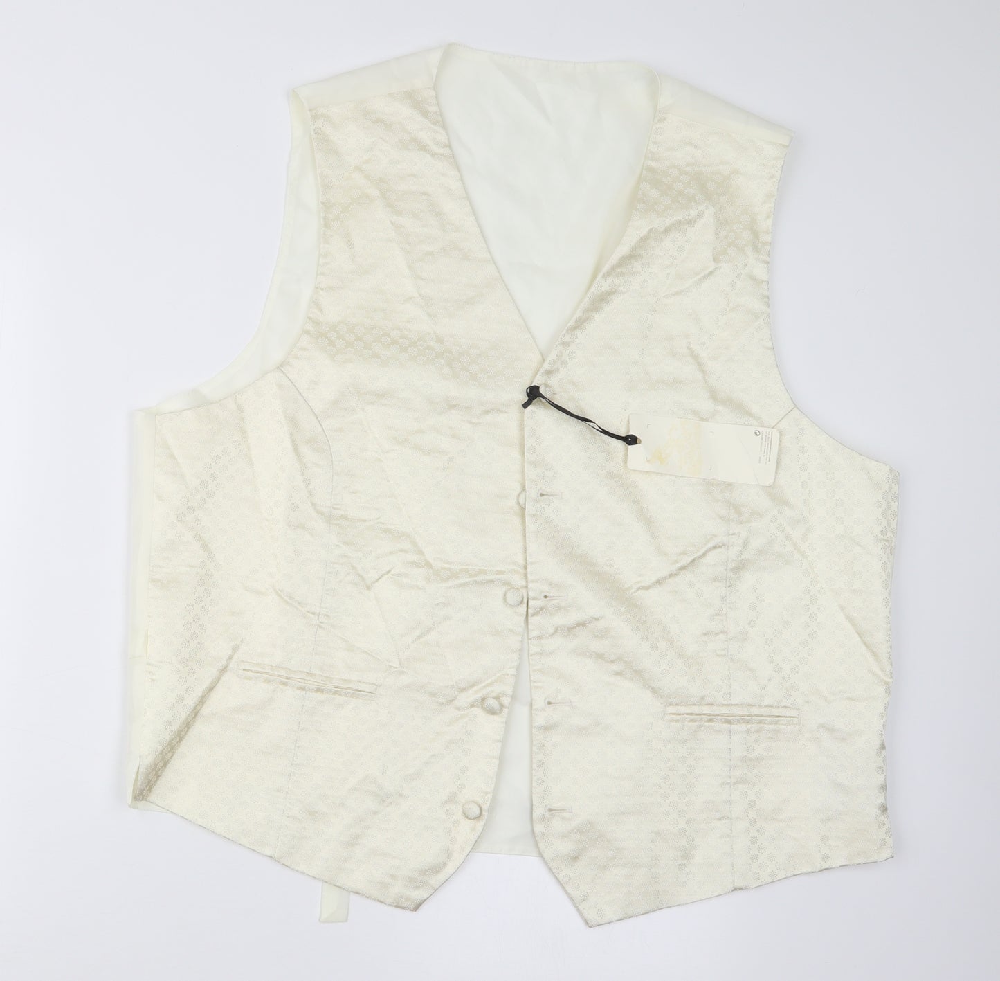 Marks and Spencer Mens Ivory    Waistcoat Size XL