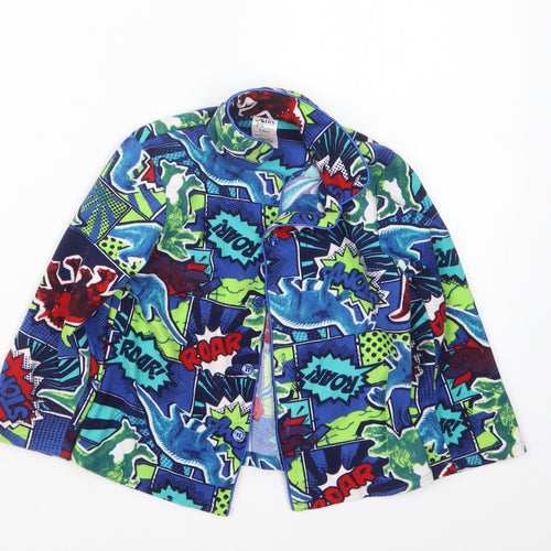Peacocks Boys Green Geometric   Pyjama Top Size 3-4 Years