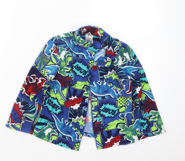 Peacocks Boys Green Geometric Pyjama Top Size 3-4 Years