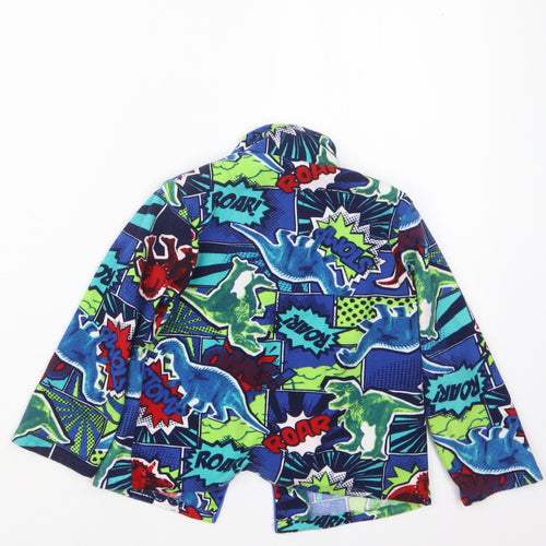 Peacocks Boys Green Geometric   Pyjama Top Size 3-4 Years