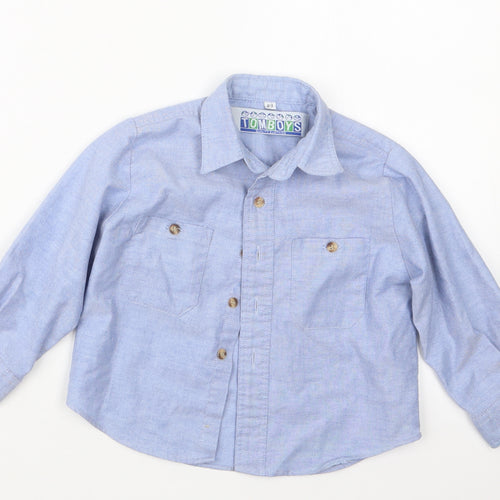 Tomboys Boys Blue   Basic Button-Up Size 2-3 Years