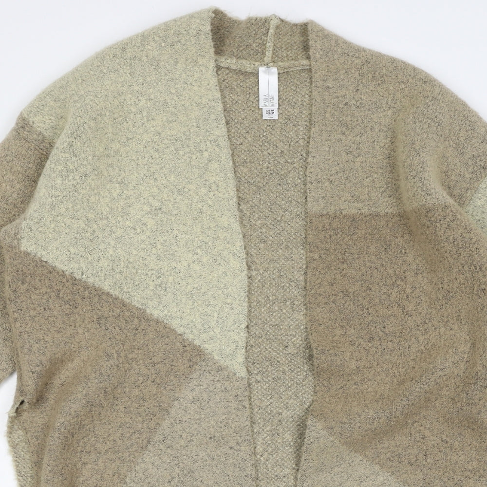 MarlaWynne Womens Beige  Knit Cardigan Jumper Size M