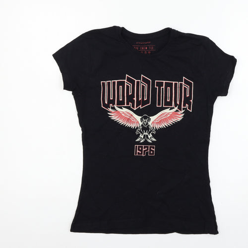 Atmosphere Womens Black  Jersey Basic T-Shirt Size 6  - World Tour