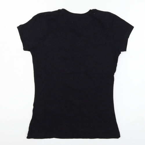 Atmosphere Womens Black  Jersey Basic T-Shirt Size 6  - World Tour