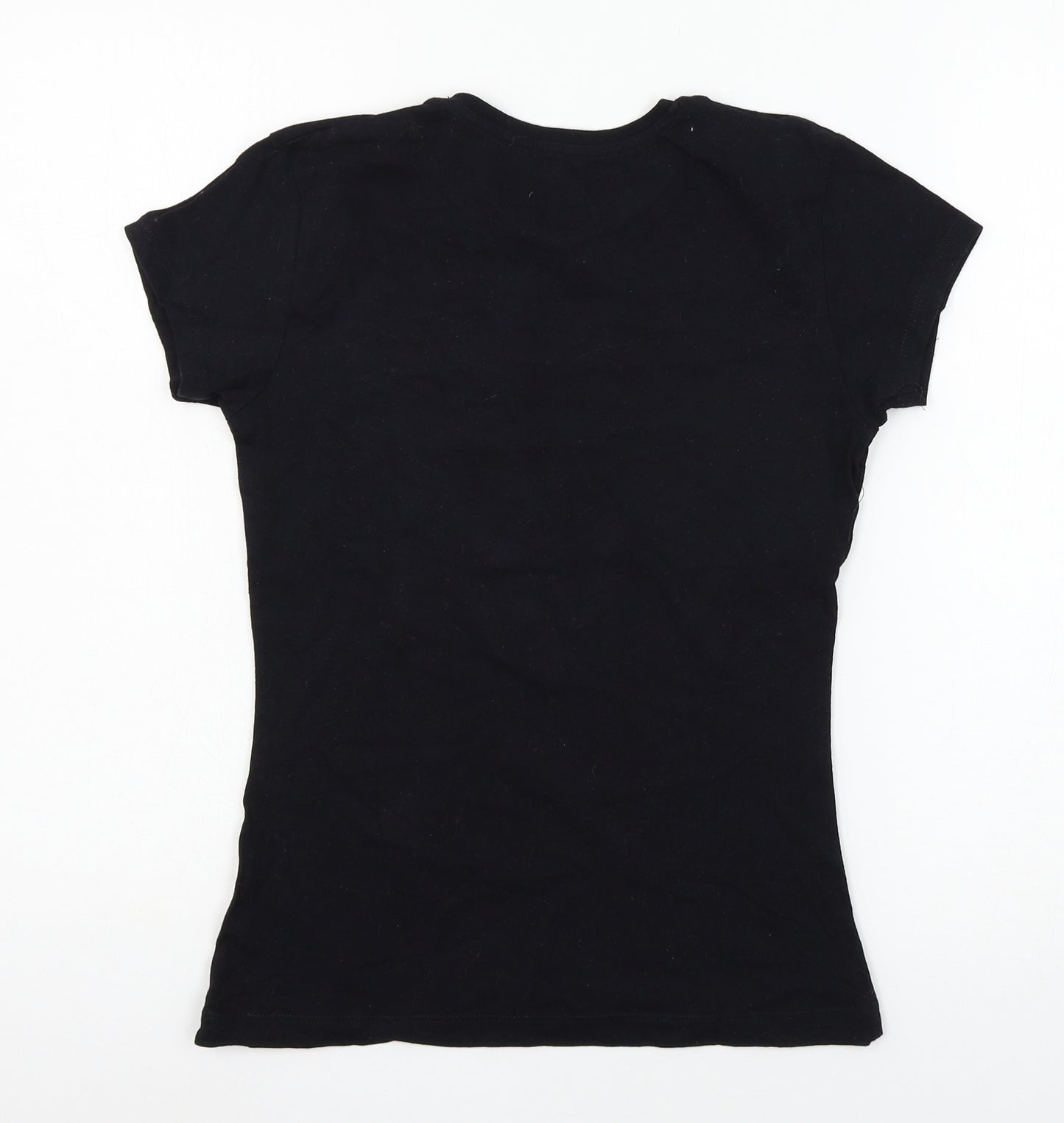 Atmosphere Womens Black  Jersey Basic T-Shirt Size 6  - World Tour