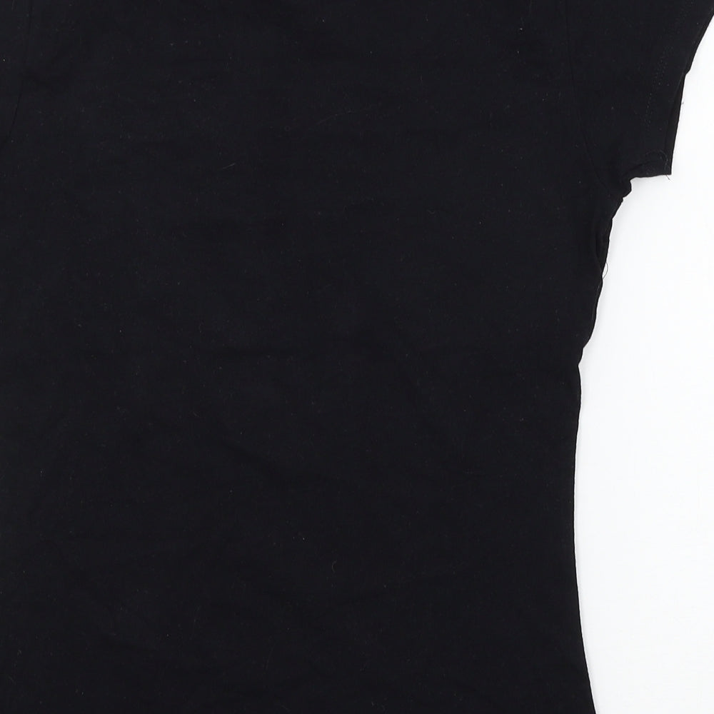 Atmosphere Womens Black  Jersey Basic T-Shirt Size 6  - World Tour